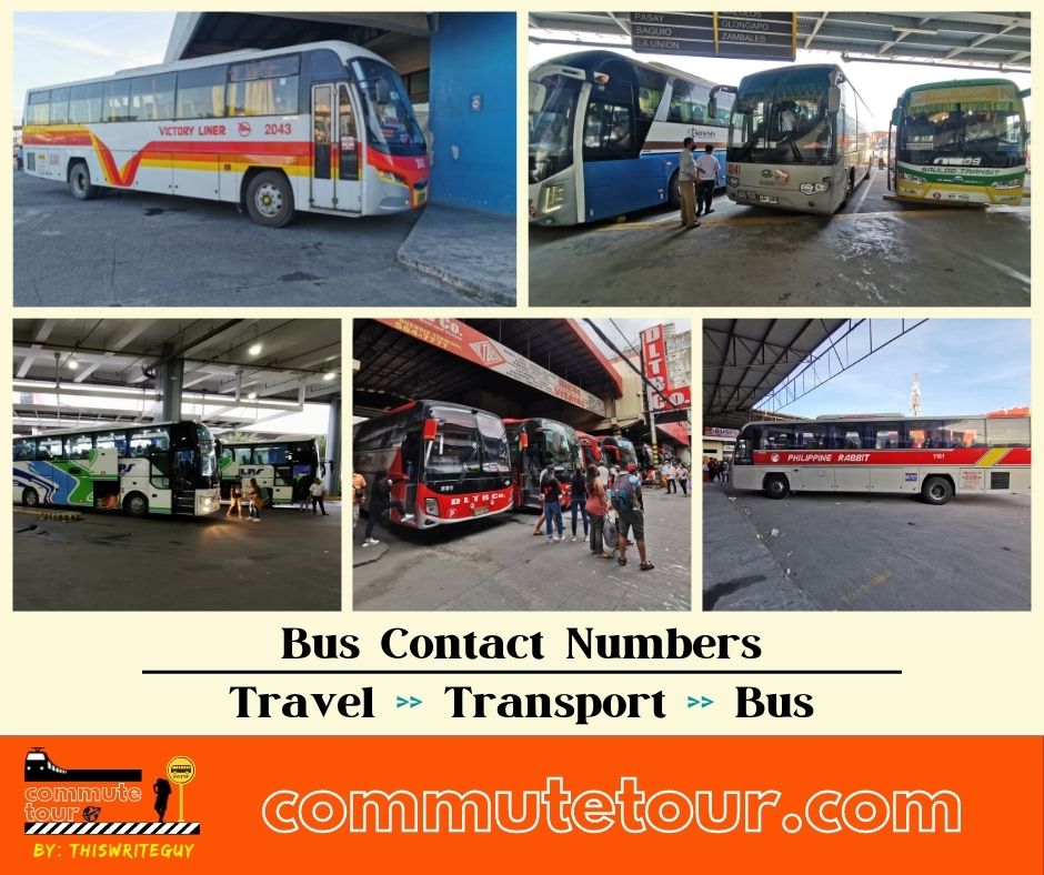 Alps, DLTB, Jac, Jam, Victory Liner and other P2P Bus Contact Number
