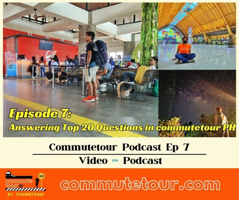 Commute Tour Podcast Episode 7: Answering Top 20 Questions in ph.commutetour.com