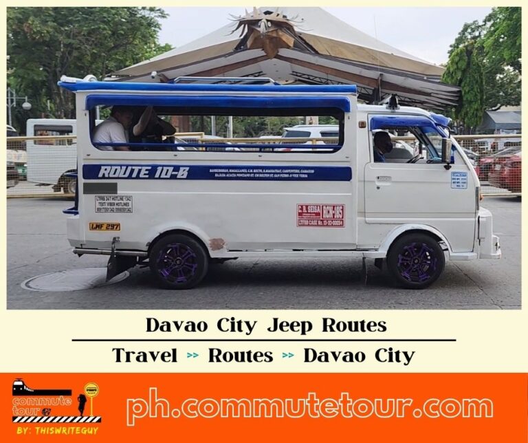 Davao City Jeep Routes and Route Map | Davao Jeepney Multicab Route Codes