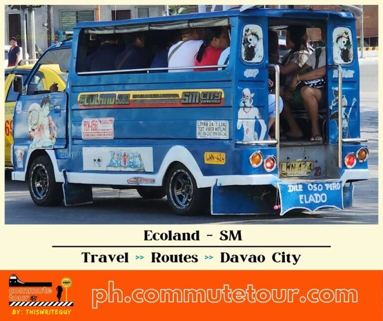 Ecoland – SM Multicab, Jeep Route Map | Davao City