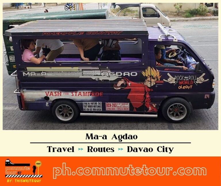 Ma-a Agdao Multicab, Jeep Route Map | Davao City