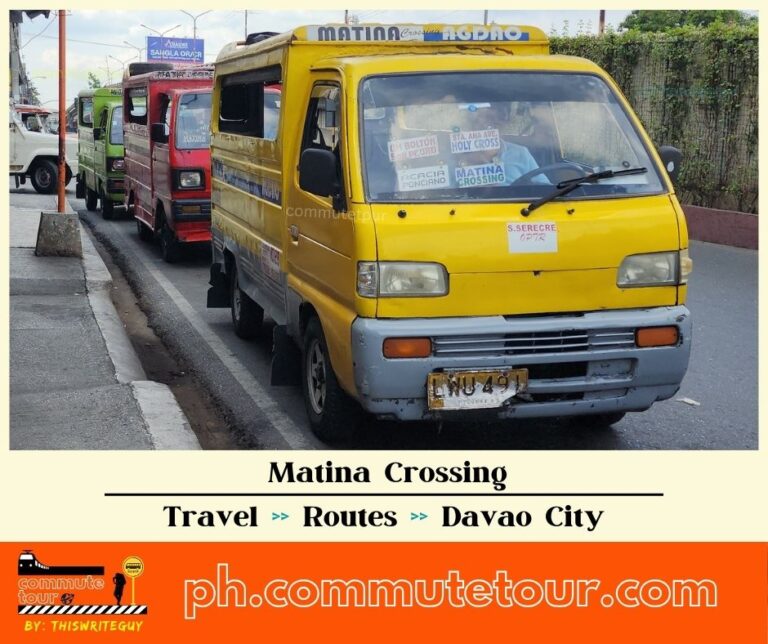 Matina Crossing – Agdao Multicab, Jeep Route Map | Davao City