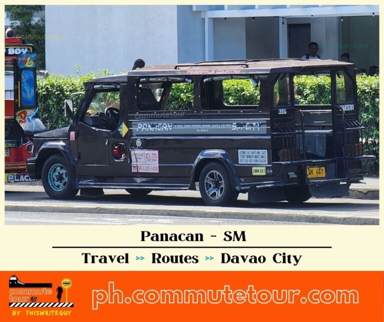 Panacan – SM Multicab, Jeep Route Map | Davao City