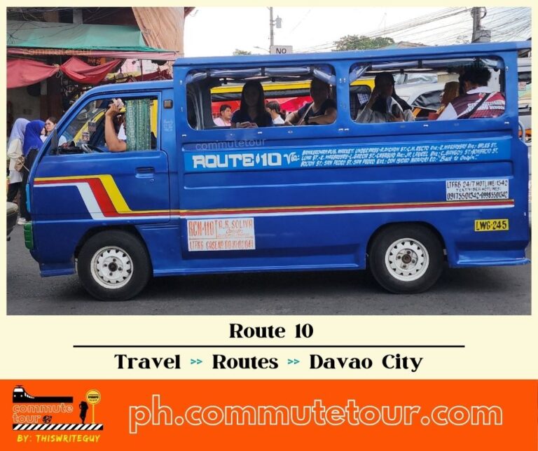 Route 10 Multicab, Jeep Route Map | Davao City