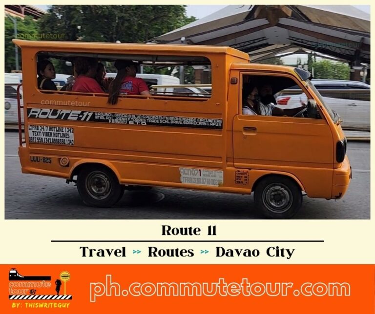 Route 11 Multicab, Jeep Route Map | Davao City