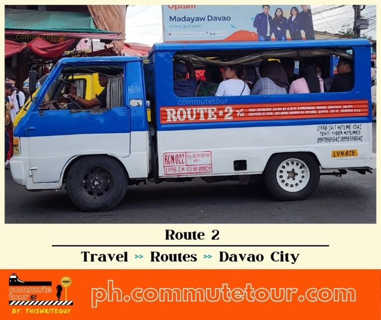 Route 2 Multicab, Jeep Route Map | Davao City