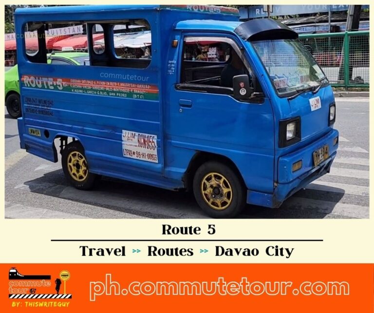 Route 5 Multicab, Jeep Route Map | Davao City